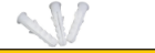 [640] PVC Wall Plug (Gulli) 38mm SQ